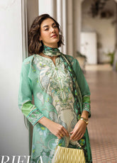 Mushq La Dolce Hemline Embroidered Lawn Suits Unstitched 3 Piece - MQ25LDH 5B ARIELA
